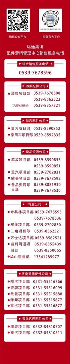 遠通零部件電商平臺上線，歡迎在線選購汽車配件！#10308